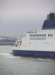 Back of large passenger ferry