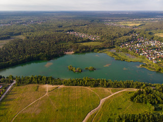 landscape with lake