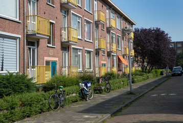 Fototapeta na wymiar Pauwstraat Groningen residential area