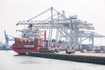 Big Cargo Containers Boat