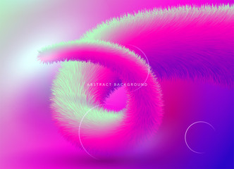 Fototapeta premium fluid futuristic illustration. fur geometric shape for web and business design. abstract background
