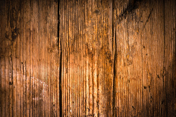 Old worn wood board or table background, texture