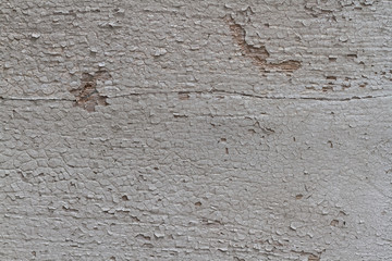 Close up detail pattern of decay textured from dark white coloring on the outdoor old wooden wall background.