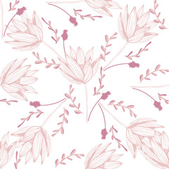Fototapeta na wymiar Japanese template with japanese flowers lotus for decorative design. Fabric pattern. Beautiful vector background.