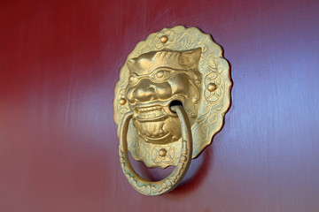 Chinese traditional style bronze knocker