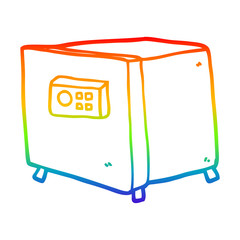 rainbow gradient line drawing cartoon safe