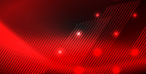 Neon color abstract lines