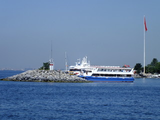 cruise ship in the sea