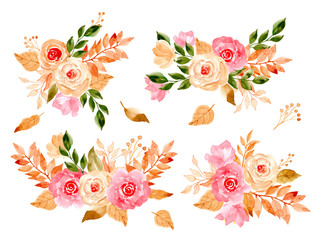 watercolor floral arrangement collection