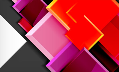 Color squares futuristic abstract background