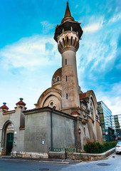 Great Mahmudiye Mosque built by King Carol I, monument of architecture and religion in Constanta, Romania