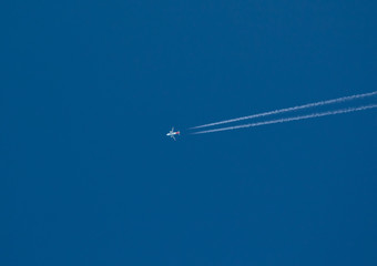 Airplane in the sky