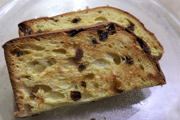 traditional italian christmas cupcake panettone
