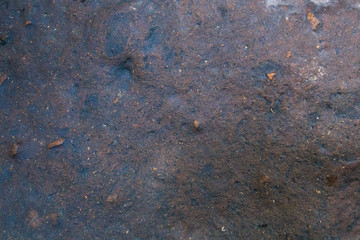 Background and black marble. Bedrock Stone In the forest near the waterfall