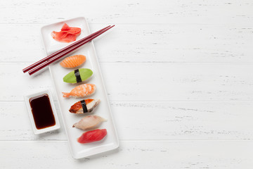 Naklejka na ściany i meble Japanese sushi set