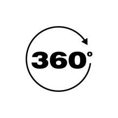 360 Degree Camera Circle Logo Icon Vector - Vector