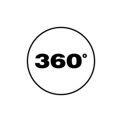 360 Degree Camera Circle Logo Icon Vector - Vector