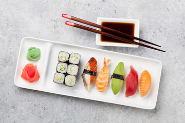 Japanese sushi set