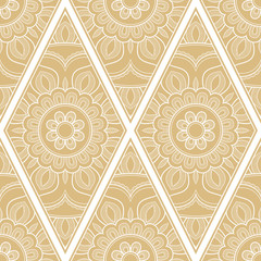 Line art seamless pattern for fabric or wrapping paper. Background with hand-drawn elements