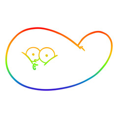 rainbow gradient line drawing cartoon gall bladder