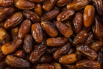 Obraz premium Dried dates background close up