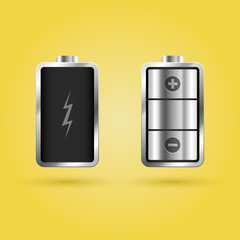 Full and empty penlight battery