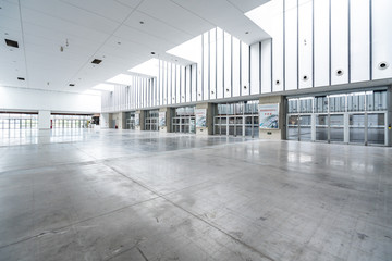 Hangar for storage. Industrial warehouse.