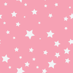 Obraz premium Pink Stars Pattern