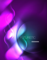 Neon lights vector abstract background