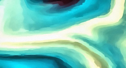 Abstract watercolor texture background with swirls and liquid paint effect. Acrylic art pattern using pastel colors and bright elements. 