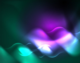 Neon lights vector abstract background