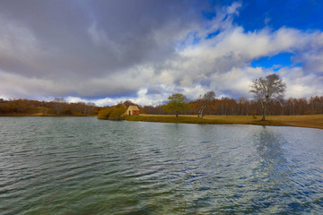 natural scenery of the princess lake of Ulan cloth in Inner Mongolia