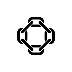 Chain Link Icon Vector Illustration - Vector
