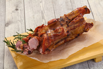 Smoked pork ribs
