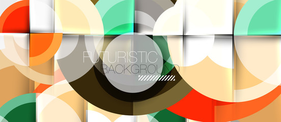 Geometric design abstract background - circles