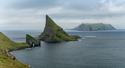 Drangarnir, Tindholmur and Mykines islands, Faroe Islands