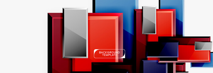 Minimal square banner abstract background