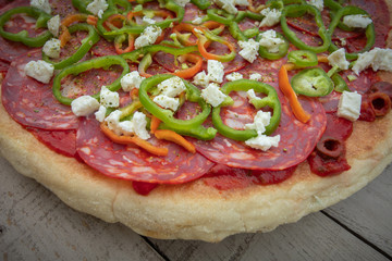 pizza au chorizo