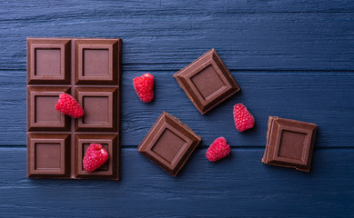 Broken chocolate bar