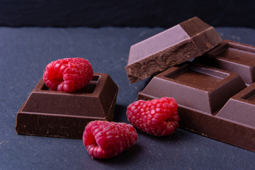 Broken chocolate bar