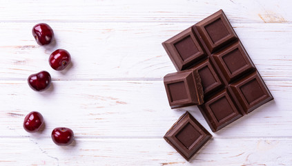 Broken chocolate bar