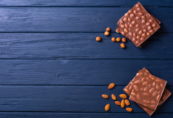 Broken chocolate bar