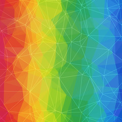 Colorful Geometric Bright Abstract Background of Asymmetric Triangles.