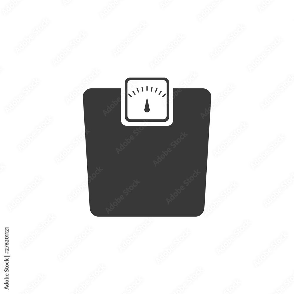 Aufkleber Weight Scale icon symbol template black color editable. simple logo vector illustration for graphic and web design.