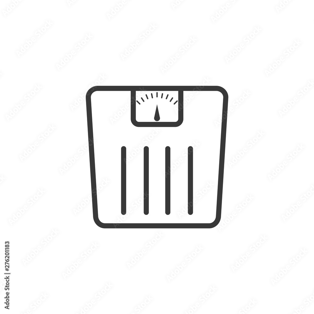Aufkleber weight scale icon symbol template black color editable. simple logo vector illustration for graphic 