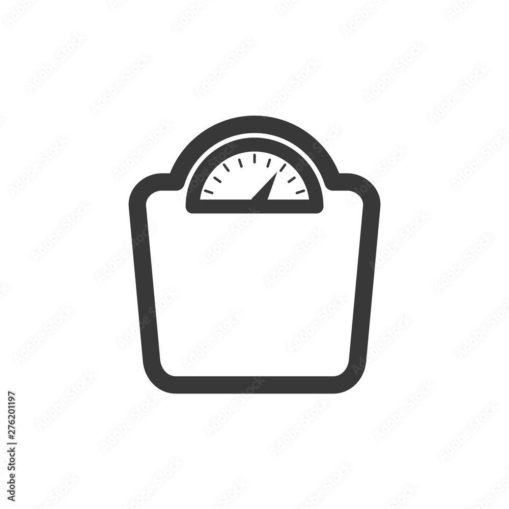 Aufkleber weight scale icon symbol template black color editable. simple logo vector illustration for graphic 