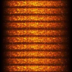 Bright Hot Seamless Pattern of Horizontal Fiery Wave Lines for App, Program, Website.