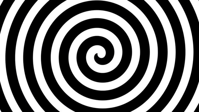 Hypnotic outward spiral digital background 4k