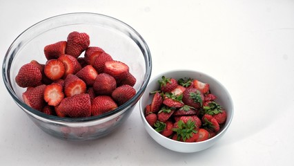 strawberries in a bowl