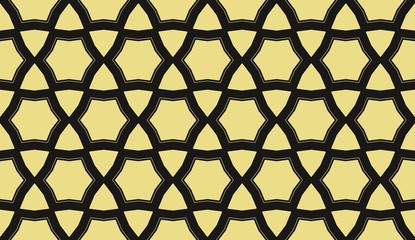 Obraz premium Color design geometric pattern. Seamless vector illustration yellow color.